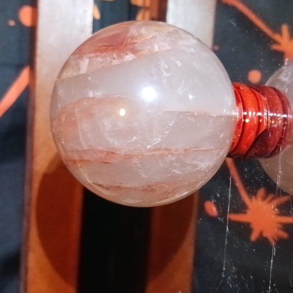 Fire Quartz Sphere - Picture 5 of 8